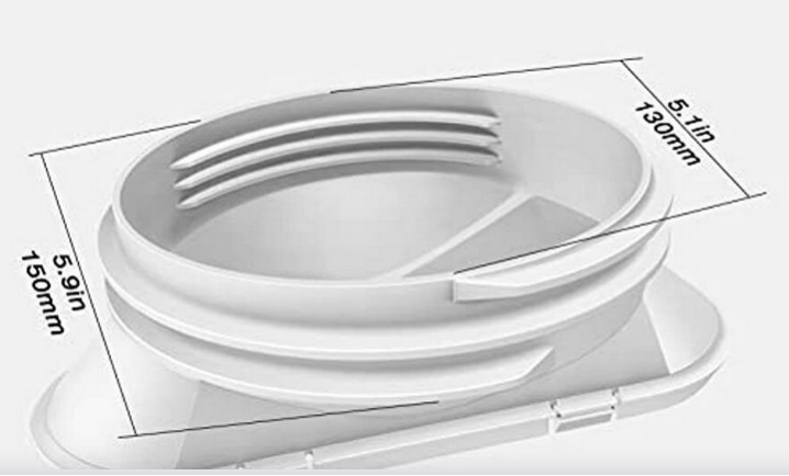 Heidi Technology съединител за изпускателната тръба на мобилен климатик с плосък накрайник и прозоречно уплътнение