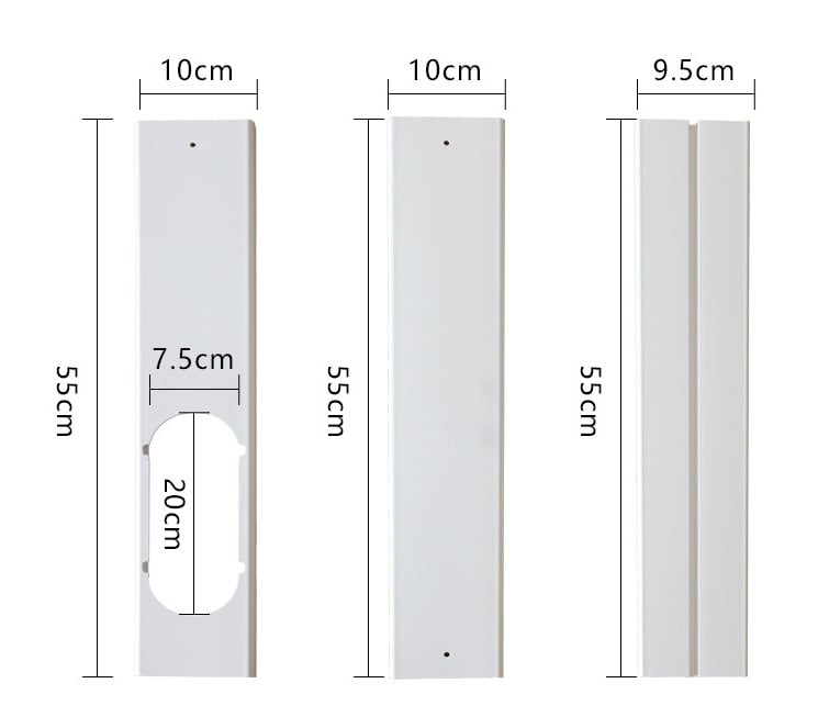 Heidi Technology съединител за изпускателната тръба на мобилен климатик с плосък накрайник и прозоречно уплътнение