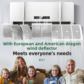 Επιτοίχια ασπίδα ρεύματος κλιματιστικού, ABS, με καθολική αλλαγή κατεύθυνσης αέρα, για υπνοδωμάτιο