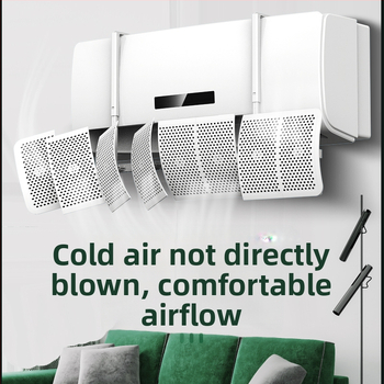 Επιτοίχια ασπίδα ρεύματος κλιματιστικού, ABS, με καθολική αλλαγή κατεύθυνσης αέρα, για υπνοδωμάτιο