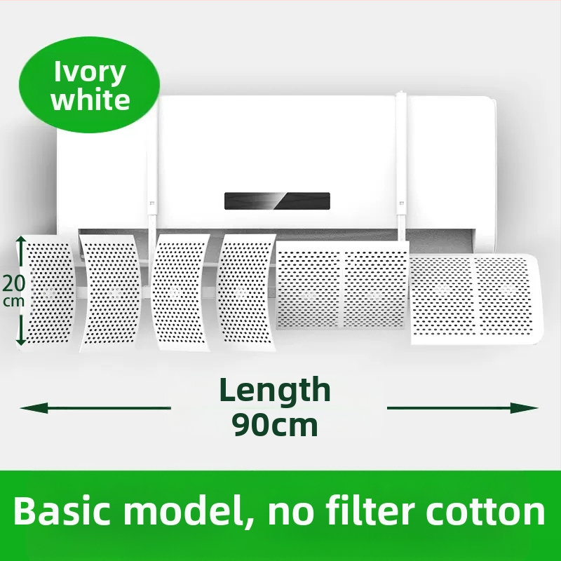 Deflector de aer pentru aer conditionat, montat pe perete, ABS, control universal al direcției curentului de aer, pentru dormitor