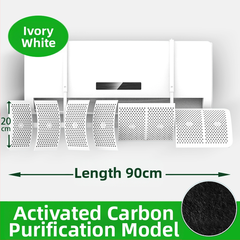 Deflector de aer pentru aer conditionat, montat pe perete, ABS, control universal al direcției curentului de aer, pentru dormitor