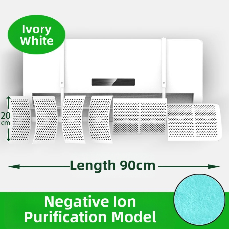 Deflector de aer pentru aer conditionat, montat pe perete, ABS, control universal al direcției curentului de aer, pentru dormitor