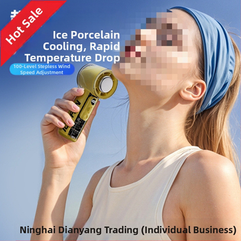 Χειροκίνητος USB ανεμιστήρας με λειτουργία ψύξης, 5 λεπίδες, κινητήρας brushless, 5 ταχύτητες, ενσωματωμένη μπαταρία 2000–4000 mAh, θόρυβος έως 36 dB