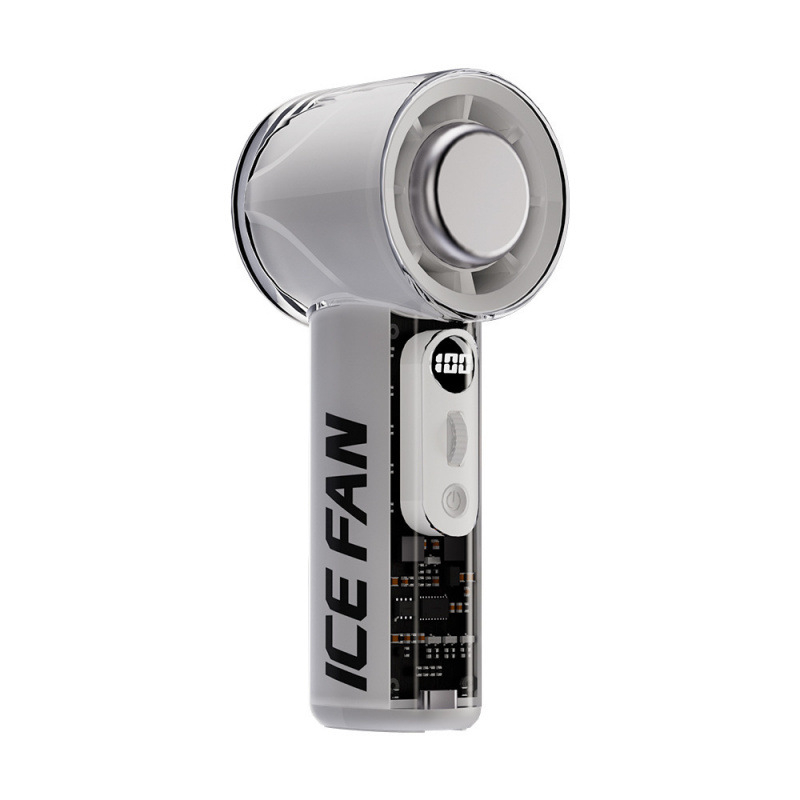 Ventilator portabil USB cu răcire, motor brushless cu 5 palete, 5 trepte de viteză, baterie încorporată 2000–4000 mAh, zgomot sub 36 dB