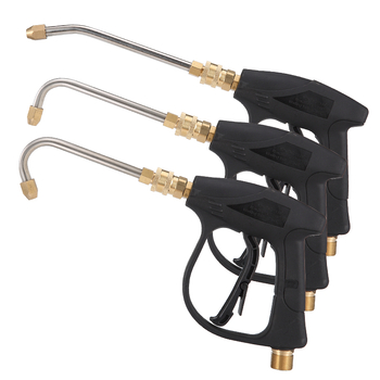 Πιστόλι νερού υψηλής πίεσης για καθαρισμό κλιματιστών — γωνιακό εξάρτημα από ανοξείδωτο ατσάλι, γρήγορη σύνδεση χαλκού, ακροφύσιο ψεκασμού σε σχήμα φτερού