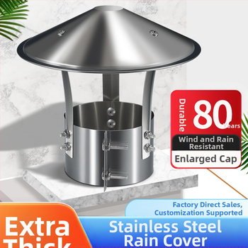 Kapa dimnjaka od nehrđajućeg čelika 201, otporna na vremenske uvjete, jednodijelna konstrukcija, izlaz zraka, Dark horse style