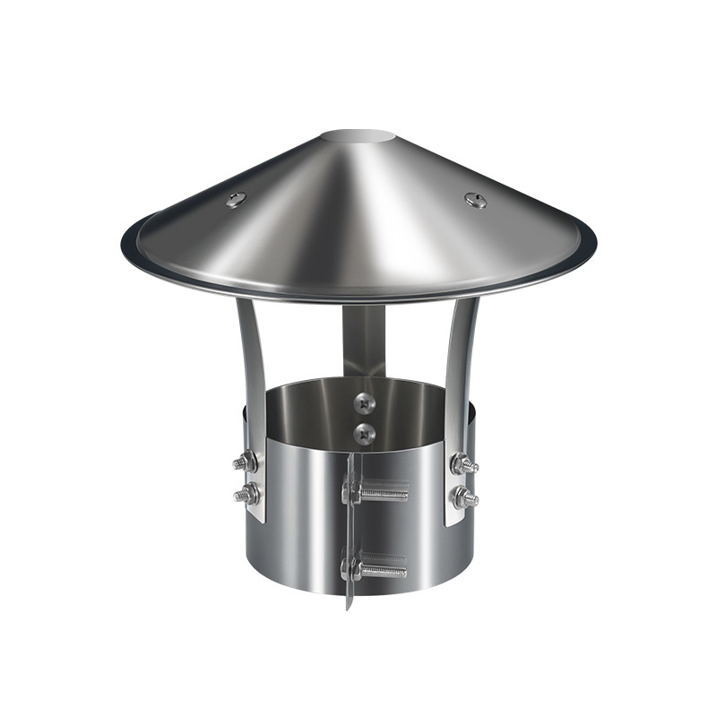 Kapa dimnjaka od nehrđajućeg čelika 201, otporna na vremenske uvjete, jednodijelna konstrukcija, izlaz zraka, Dark horse style