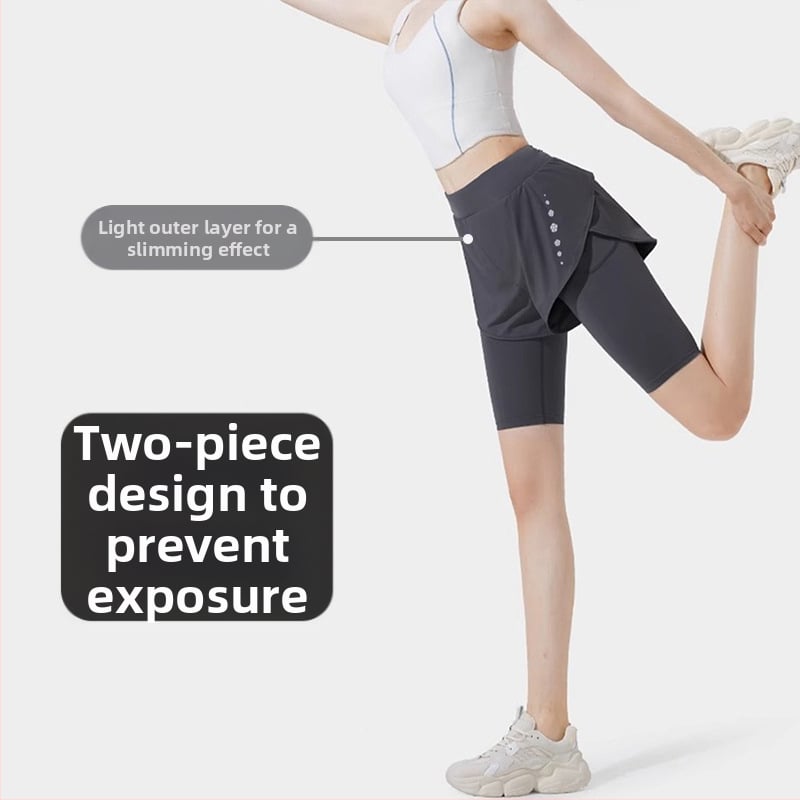 Γυναικείες καλοκαιρινές παντελόνες γιόγκα – ελαφριές και ελαστικές, μεσαίας μέσης, στενή γραμμή, γρήγορο στέγνωμα και διαπνοή για τρέξιμο, γυμναστήριο και ποδηλασία