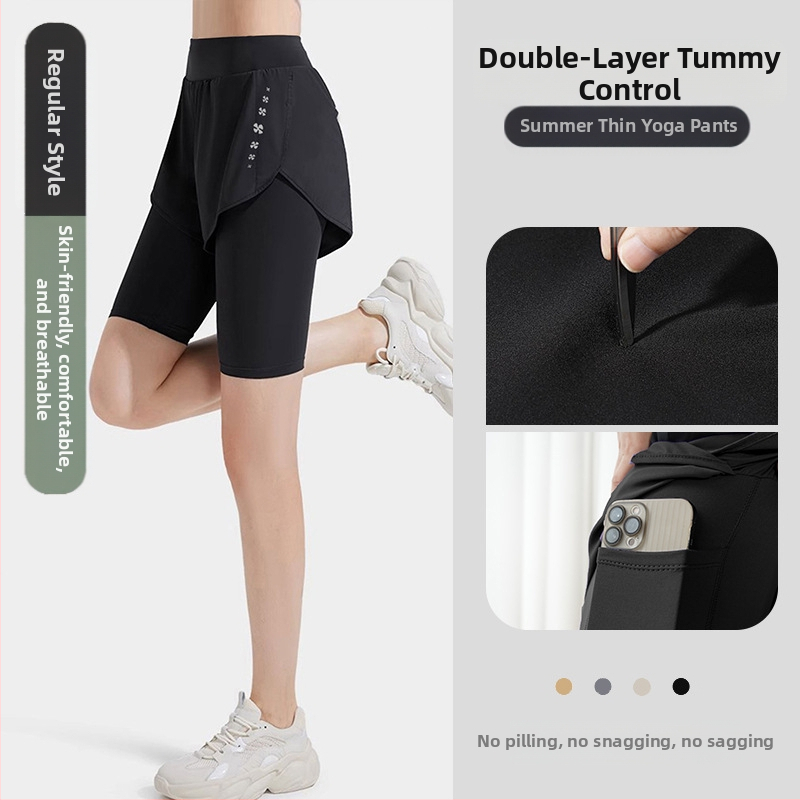 Moteriški vasariniai jogos kelnaitės – lengvos, elastingos, su vidurio juosmeniu, lieso kirpimo, greitai džiūna ir kvėpuoja, tinka bėgimui, fitnesui ir dviračiams