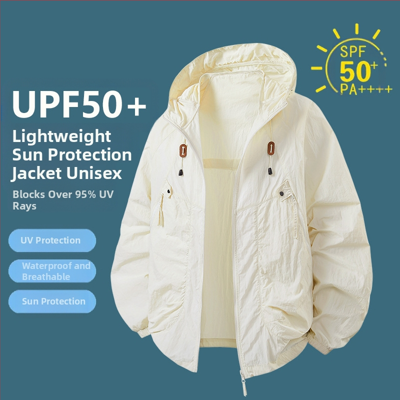 Gobtuvu UV apsaugos striukė, lengva ir kvėpuojanti, UPF50+, nailonų mišinio audinys, laisvas kirpimas, sportinis stilius, šoninės kišenės