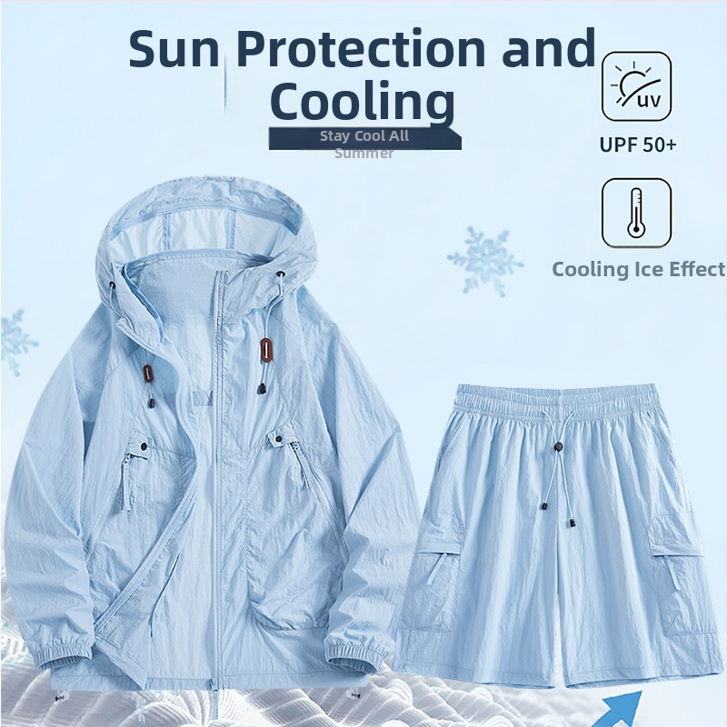 Gobtuvu UV apsaugos striukė, lengva ir kvėpuojanti, UPF50+, nailonų mišinio audinys, laisvas kirpimas, sportinis stilius, šoninės kišenės