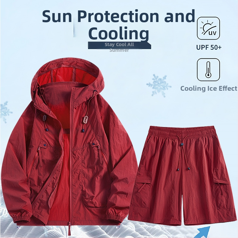 Gobtuvu UV apsaugos striukė, lengva ir kvėpuojanti, UPF50+, nailonų mišinio audinys, laisvas kirpimas, sportinis stilius, šoninės kišenės