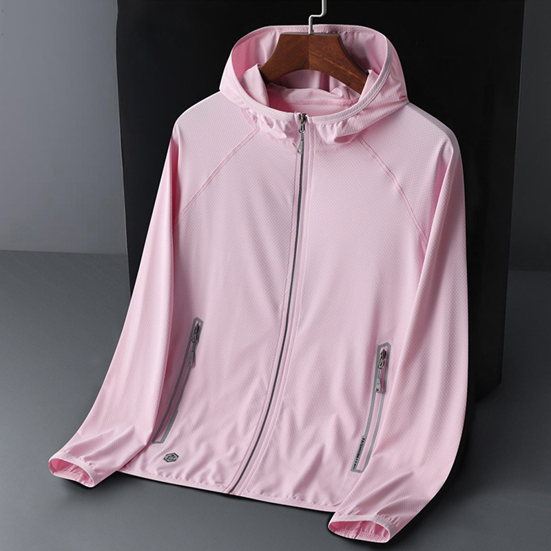 Унисексово ветрово яке с качулка за открито, UV защита UPF50, дишащ полиестер