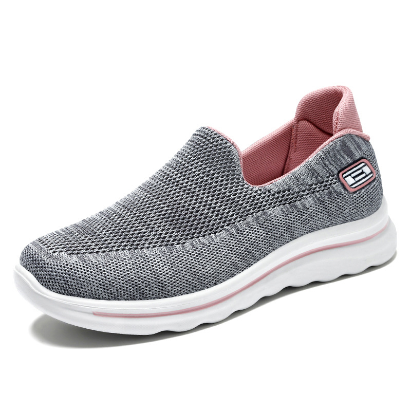 Férfi Slip-On kényelmes sportcipő, lélegző hálós felsőrész, EVA talpbetét, PVC talp, kerek orr
