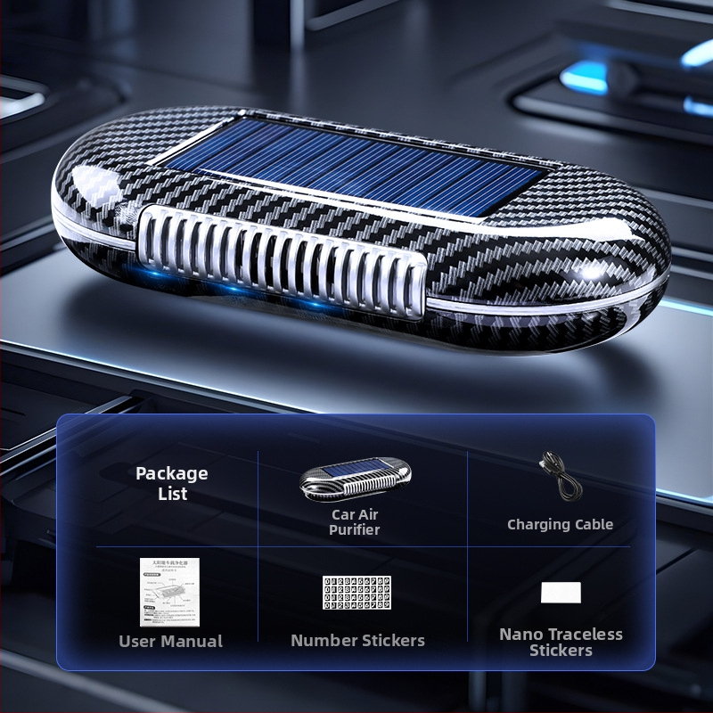 Οζονικός καθαριστής αέρα αυτοκινήτου, Μοντέλο 8813, USB τροφοδοσία (5V), 2W, Δραστικό οξυγόνο 40 mg, Αρνητικά ιόντα 100000