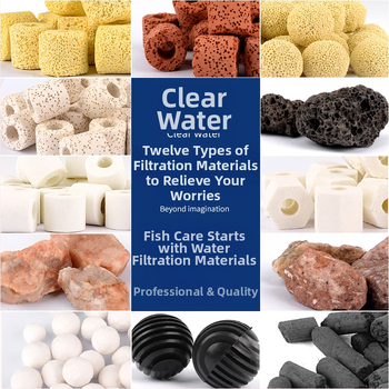 Аквариумна керамична филтърна медия, филтърни влакна, 420 g, без внос, марка: Други