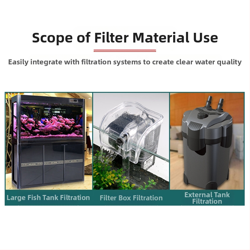 Аквариумна керамична филтърна медия, филтърни влакна, 420 g, без внос, марка: Други