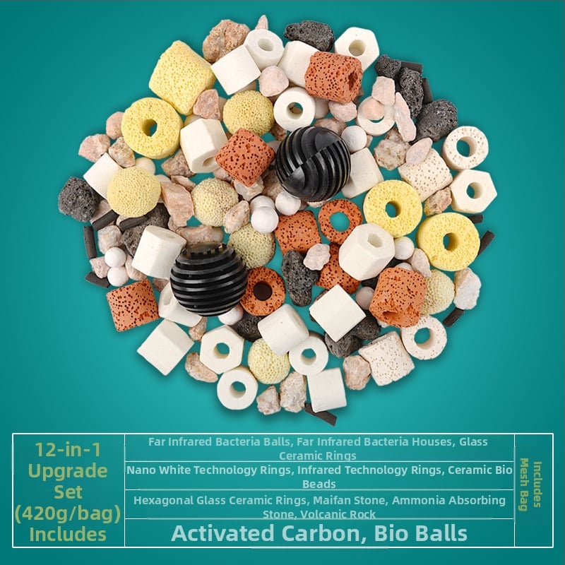 Аквариумна керамична филтърна медия, филтърни влакна, 420 g, без внос, марка: Други