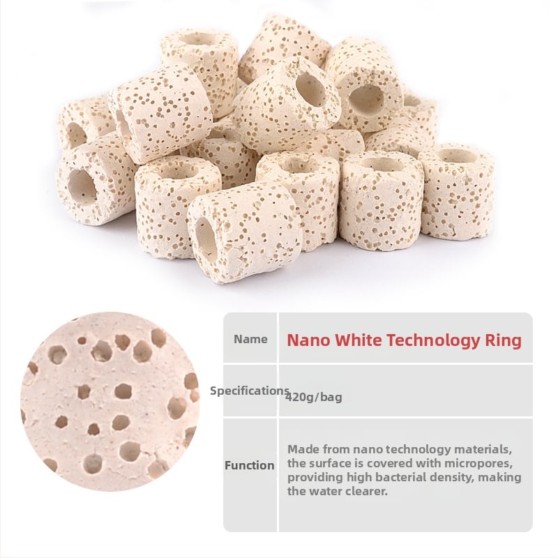 Аквариумна керамична филтърна медия, филтърни влакна, 420 g, без внос, марка: Други