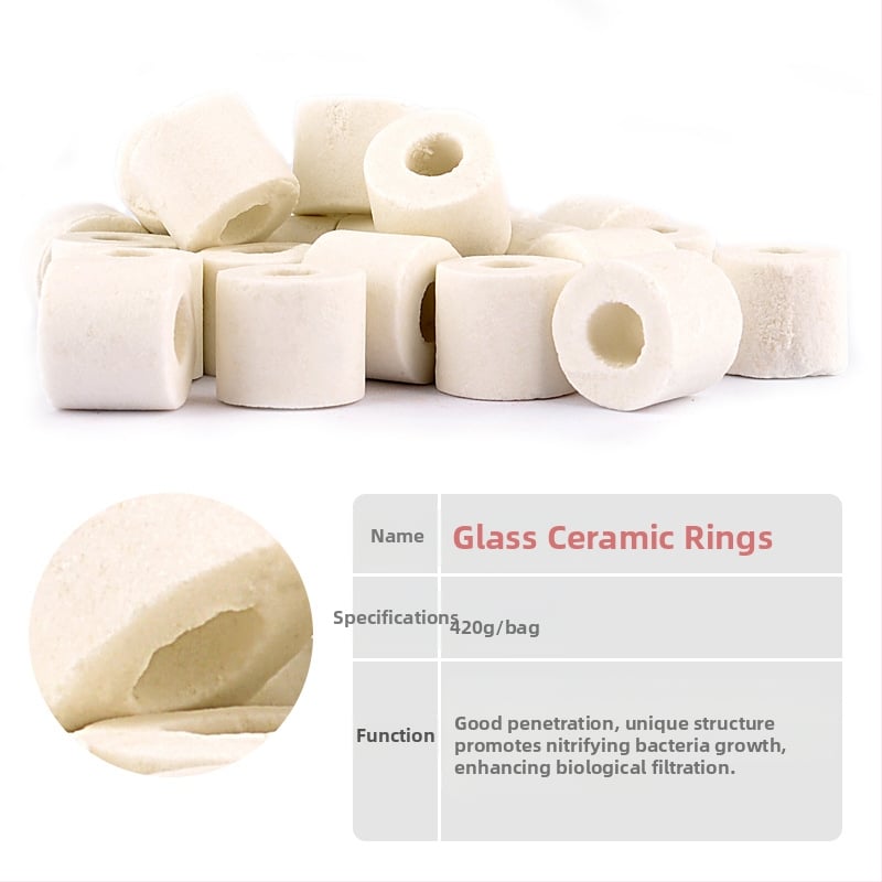 Аквариумна керамична филтърна медия, филтърни влакна, 420 g, без внос, марка: Други