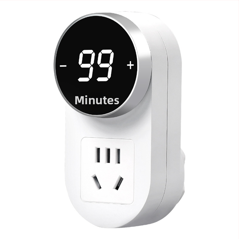 Kailan таймерна розетка с защита от презареждане, защита при зареждане за домашни уреди и телефон, автоматично изключване с обратно отброяване