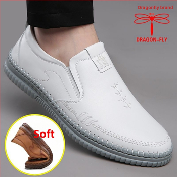 Ανδρικοί λοφέρ από microfiber δέρμα, Casual στυλ, αντιολισθητική σόλα, Dragonfly