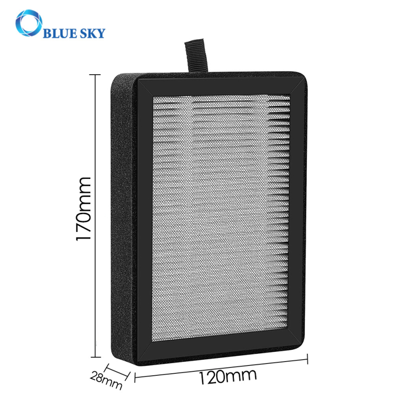 LV-H128 oro valymo įrenginio filtrų kasetė | Lanyu | H13 True HEPA filtras, sulaiko 99,97% dulkių, žiedadulkių, dūmų ir kvapų