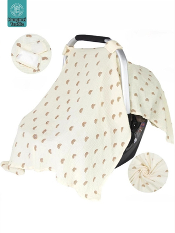 Покривало за количка за бебе: покривало за кошница и седалка, 100% памук, подходящо за новородени, лято 2024, SEVDO