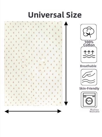 Покривало за количка за бебе: покривало за кошница и седалка, 100% памук, подходящо за новородени, лято 2024, SEVDO