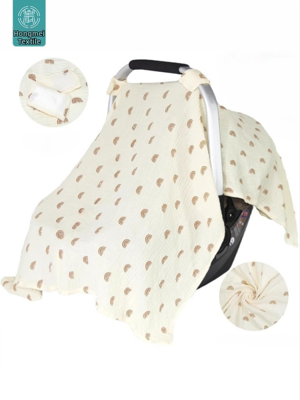 Покривало за количка за бебе: покривало за кошница и седалка, 100% памук, подходящо за новородени, лято 2024, SEVDO