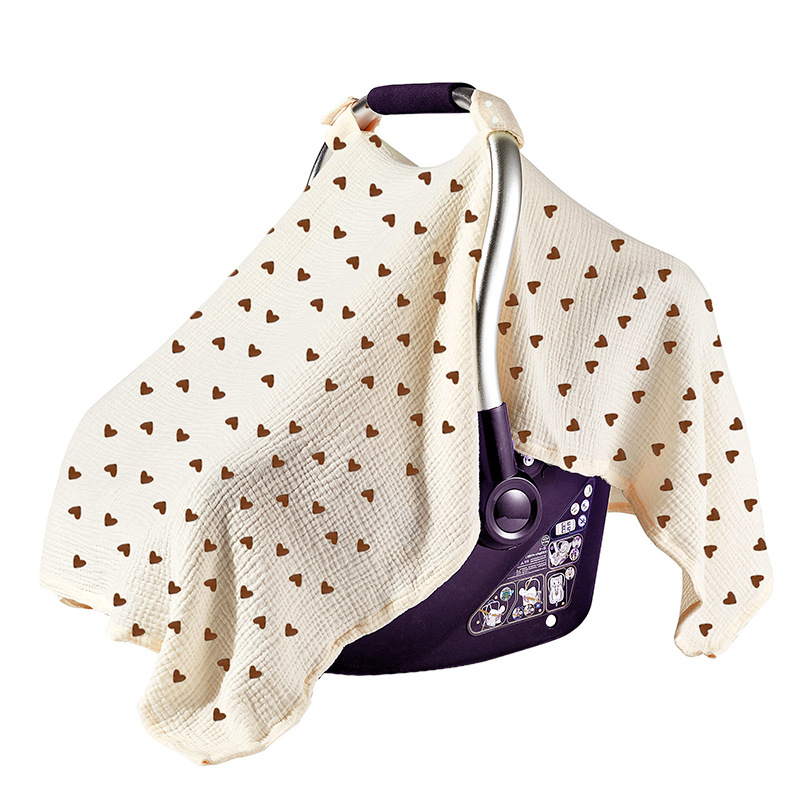 Покривало за количка за бебе: покривало за кошница и седалка, 100% памук, подходящо за новородени, лято 2024, SEVDO