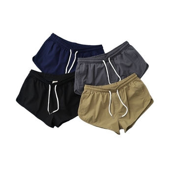 Ανδρικά Αθλητικά Σορτς με Ελαστικότητα και Γρήγορο Στέγνωμα, Χαλαρή Γραμμή, Μεσαία Μέση, Κλείσιμο Με Κορδόνι