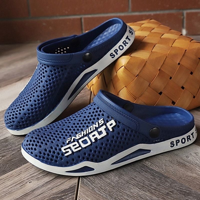 Ανδρικά PVC σανδάλια με παχιά αντιολισθητική σόλα – αναπνεύσιμα, αδιάβροχα, για όλη τη σεζόν