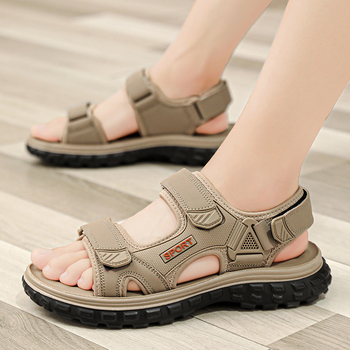 Ανδρικά αναπνεύσιμα σάνδαλα North Carolina με δίχτυ, Velcro κλείσιμο, ανοιχτό δάχτυλο