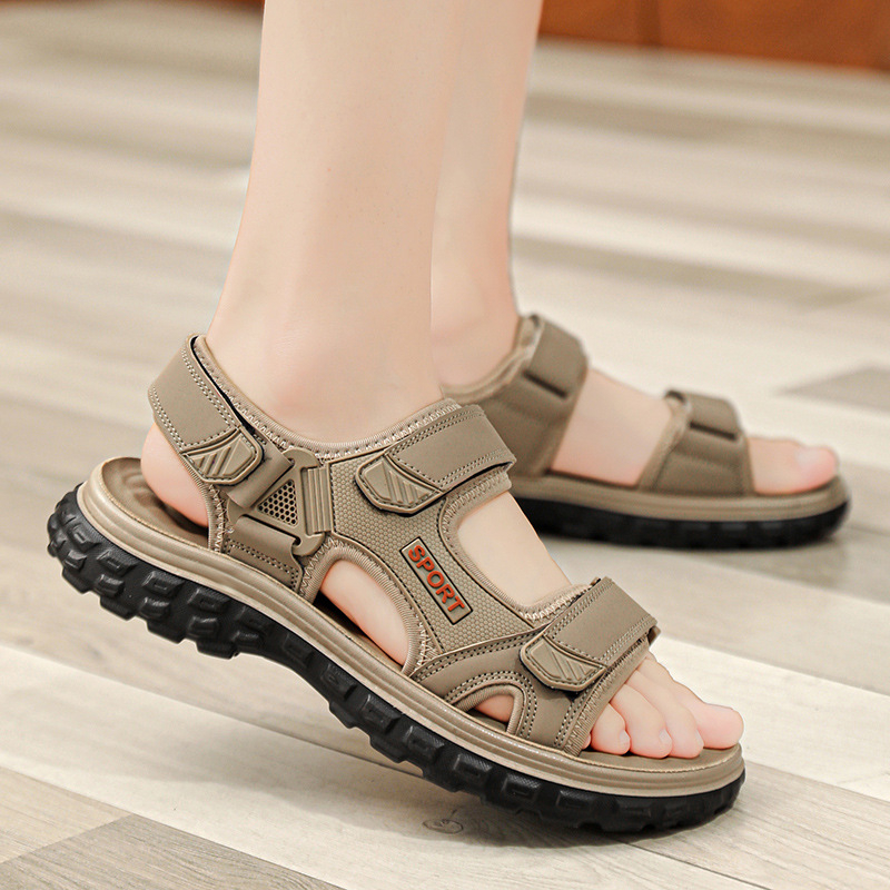 Ανδρικά αναπνεύσιμα σάνδαλα North Carolina με δίχτυ, Velcro κλείσιμο, ανοιχτό δάχτυλο