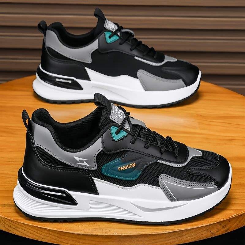 Pantofi sport casual pentru bărbați, cu partea superioară din PU respirabil, talpă PVC, slip-on, toc redus