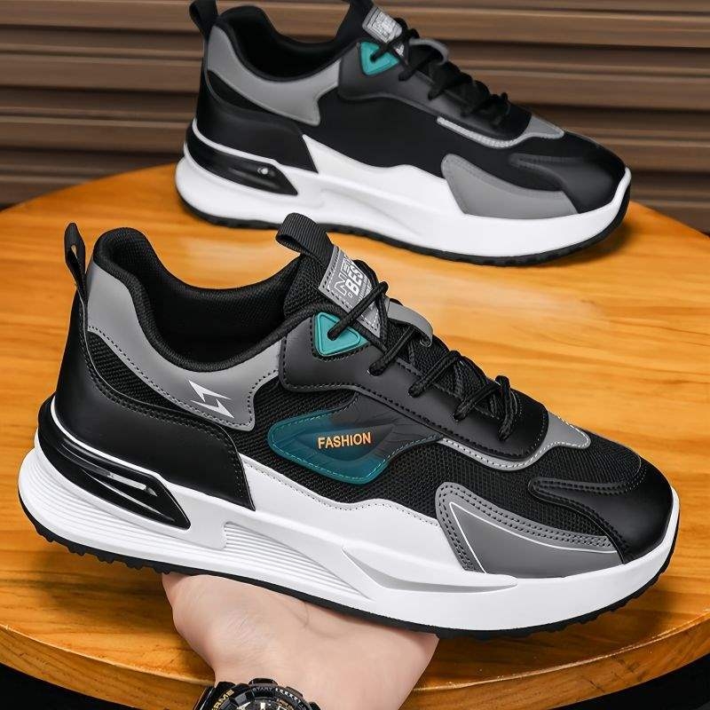 Pantofi sport casual pentru bărbați, cu partea superioară din PU respirabil, talpă PVC, slip-on, toc redus