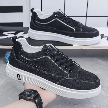 Ανδρικά Παπούτσια Καμβά Slip-On για Αθλητισμό και Casual (Άνω: Καμβάς; Σόλα: Καουτσούκ; Εσωτερικό: Δίκτυωμα; Κλείσιμο: με ελαστικό ιμάντα; Ύψος φτέρνας: χαμηλό 1-3 cm)