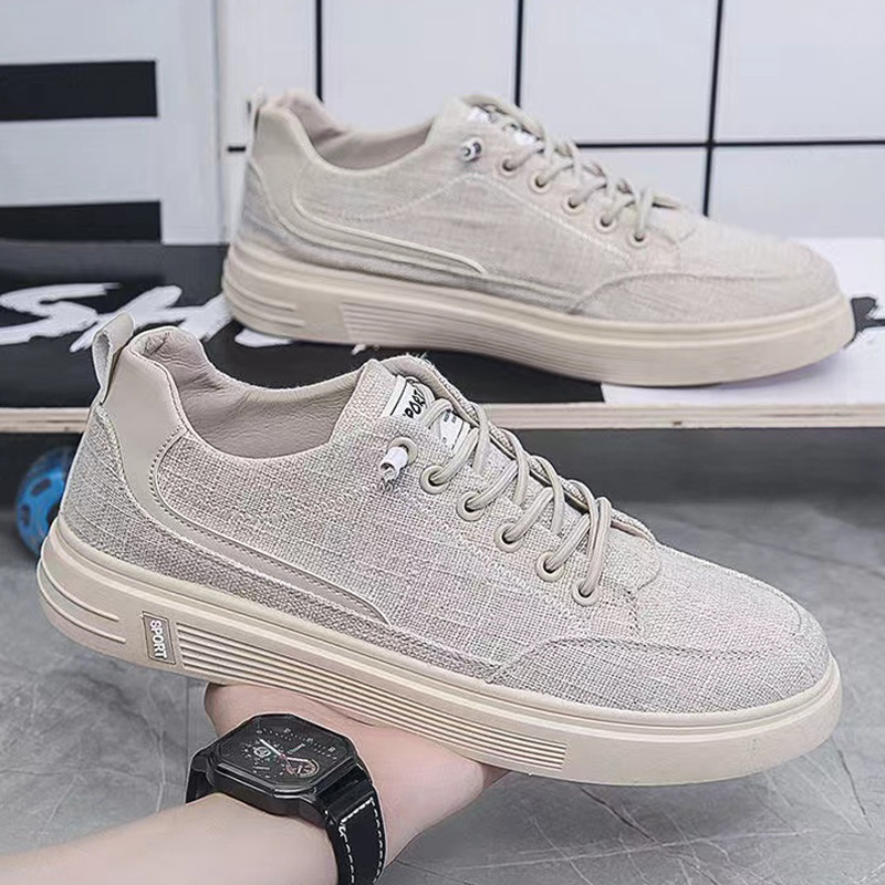 Ανδρικά Παπούτσια Καμβά Slip-On για Αθλητισμό και Casual (Άνω: Καμβάς; Σόλα: Καουτσούκ; Εσωτερικό: Δίκτυωμα; Κλείσιμο: με ελαστικό ιμάντα; Ύψος φτέρνας: χαμηλό 1-3 cm)