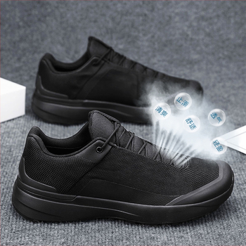 Ανδρικά παπούτσια εξωτερικού χώρου για καθημερινή χρήση — αναπνεύσιμη άνω επιφάνεια από δίχτυ, αντιολισθητική σόλα PVC, κορδόνια, χαμηλό ύψος, πάτος EVA