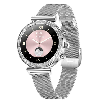 Moteriškas išmanusis laikrodis i110 – širdies ritmo matavimas, kraujo deguonies lygis, miego stebėjimas, žingsnių skaičiavimas, Bluetooth skambučiai