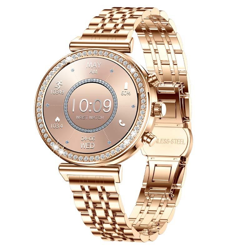 Moteriškas išmanusis laikrodis i110 – širdies ritmo matavimas, kraujo deguonies lygis, miego stebėjimas, žingsnių skaičiavimas, Bluetooth skambučiai