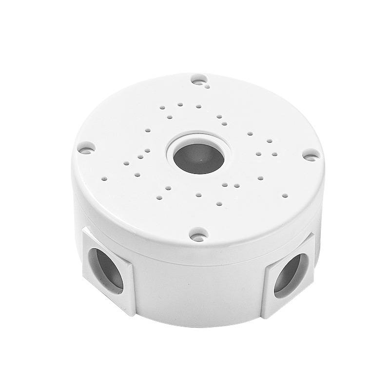 Βάση κάμερας οροφής για παρακολούθηση με ημισφαιρική πλάκα προσαρμογής και θήκη καλωδίων, 360° περιστροφή, πλαστικό