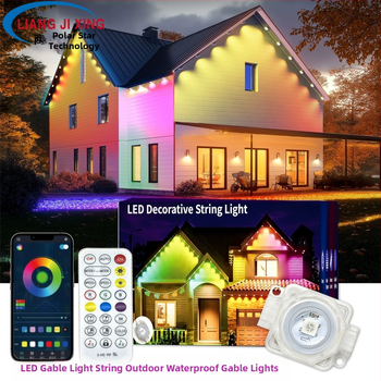 RGB LED lámpa a karzatra WiFi alkalmazásvezérléssel és hangvezérléssel, 24V bemenet, 30x5050 RGB LED-ek, kültéri vízálló, dimmer