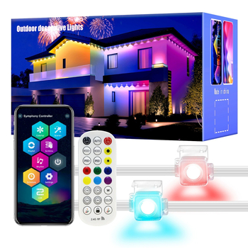 RGB LED гирлянди за двор с WiFi APP управление и гласово управление, 24V, 30x5050 RGB LED, водоустойчива и димерна