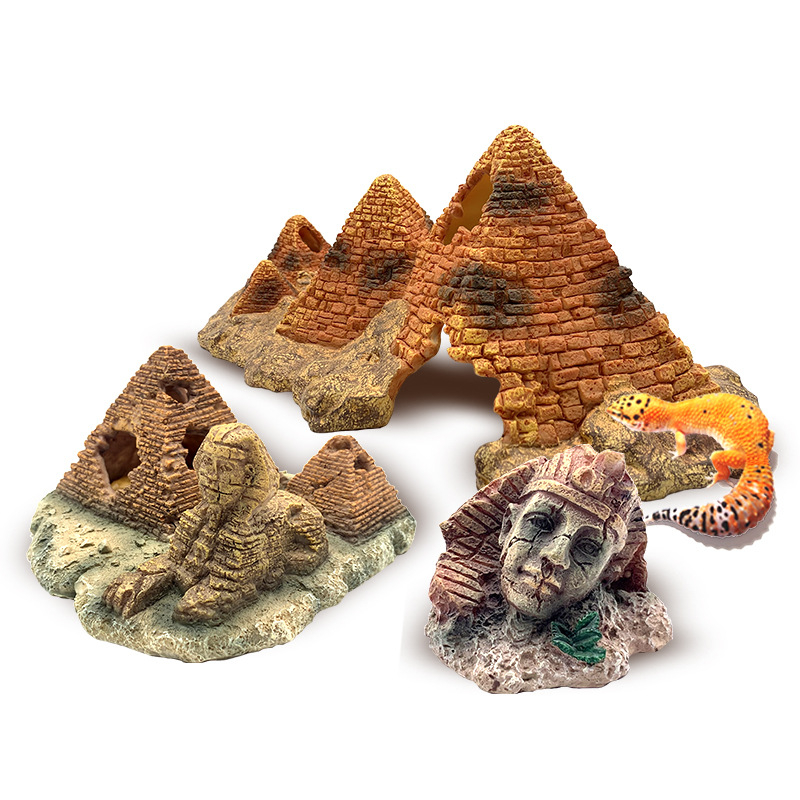 Διακοσμητικό για αναρρίχηση κατοικίδιων – Αιγυπτιακή Πυραμίδα με κεφάλι Σφίγγας; Υλικό: ρητίνη; Προέλευση: Xiamen; Μάρκα: Xin Li; Κύρια χρήση: τοπίο για κατοικίδια που σκαρφαλώνουν