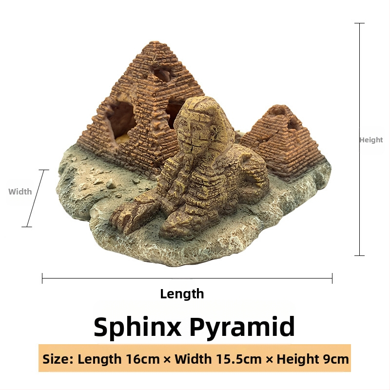 Διακοσμητικό για αναρρίχηση κατοικίδιων – Αιγυπτιακή Πυραμίδα με κεφάλι Σφίγγας; Υλικό: ρητίνη; Προέλευση: Xiamen; Μάρκα: Xin Li; Κύρια χρήση: τοπίο για κατοικίδια που σκαρφαλώνουν