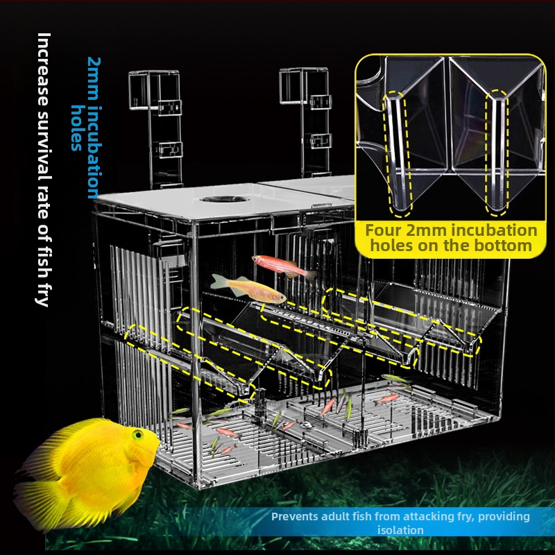 Акрилна изолационна кутия за излюпване и отглеждане на малки риби (фрай) – Haolong Hl58
