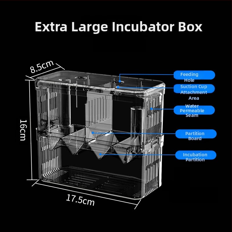 Акрилна изолационна кутия за излюпване и отглеждане на малки риби (фрай) – Haolong Hl58